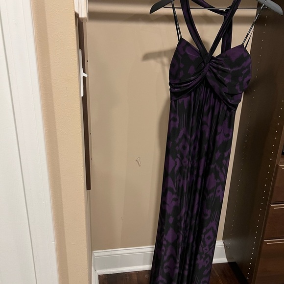 Mason Purple and Black Sleeveless Maxi Dress - Picture 2 of 4
